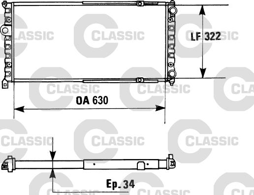 Valeo 230945 - Радиатор, охлаждане на двигателя vvparts.bg