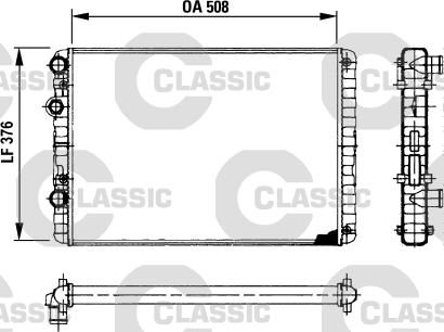 Valeo 230954 - Радиатор, охлаждане на двигателя vvparts.bg