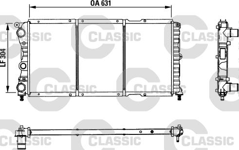 Valeo 230981 - Радиатор, охлаждане на двигателя vvparts.bg