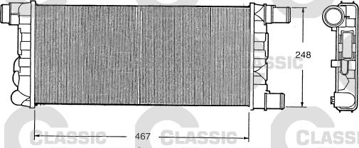 Valeo 230520 - Радиатор, охлаждане на двигателя vvparts.bg