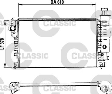 Valeo 230575 - Радиатор, охлаждане на двигателя vvparts.bg