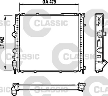 Valeo 231910 - Радиатор, охлаждане на двигателя vvparts.bg