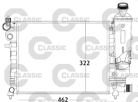 Valeo 231498 - Радиатор, охлаждане на двигателя vvparts.bg