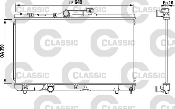 Valeo 231441 - Радиатор, охлаждане на двигателя vvparts.bg