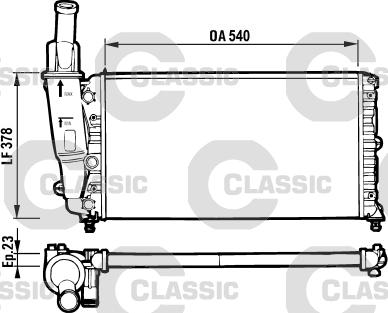 Valeo 231562 - Радиатор, охлаждане на двигателя vvparts.bg