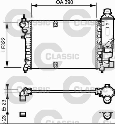 Valeo 231528 - Радиатор, охлаждане на двигателя vvparts.bg