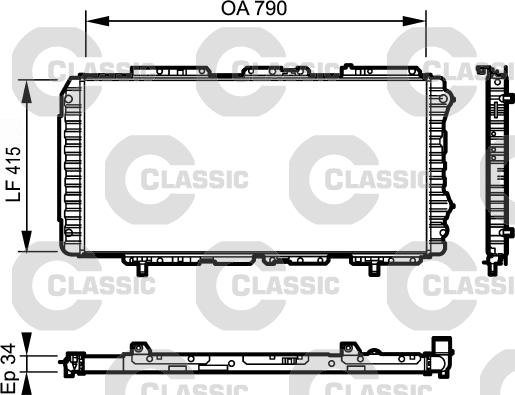 Valeo 231611 - Радиатор, охлаждане на двигателя vvparts.bg