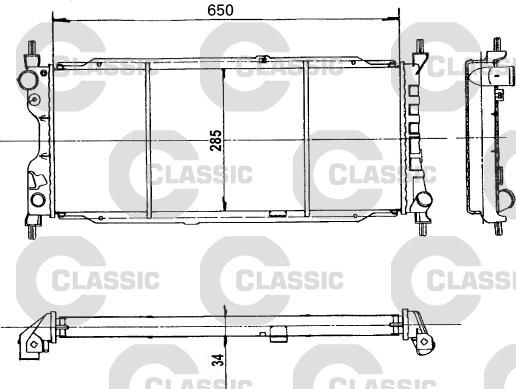 Valeo 231179 - Радиатор, охлаждане на двигателя vvparts.bg