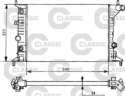 Valeo 231393 - Радиатор, охлаждане на двигателя vvparts.bg