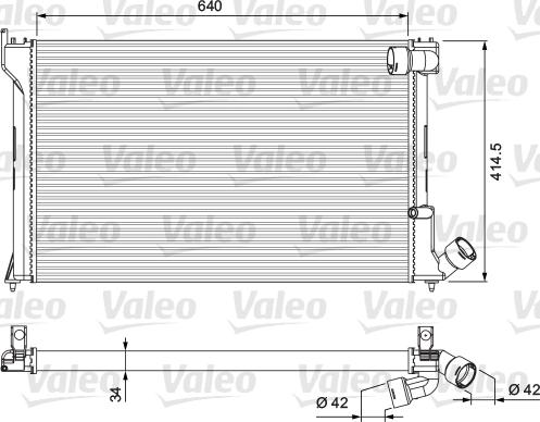 Valeo 231289 - Радиатор, охлаждане на двигателя vvparts.bg