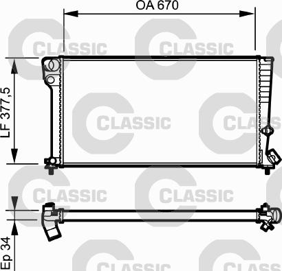 Valeo 231743 - Радиатор, охлаждане на двигателя vvparts.bg