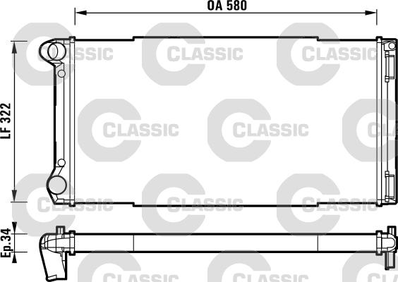 Valeo 232913 - Радиатор, охлаждане на двигателя vvparts.bg