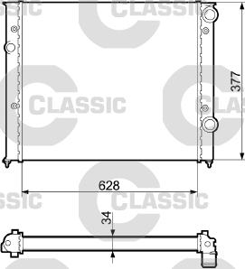 Valeo 232437 - Радиатор, охлаждане на двигателя vvparts.bg