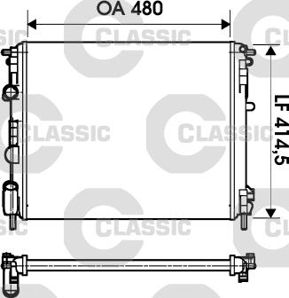 Valeo 232621 - Радиатор, охлаждане на двигателя vvparts.bg