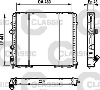 Valeo 232072 - Радиатор, охлаждане на двигателя vvparts.bg