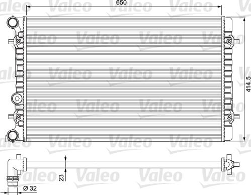 Valeo 232175 - Радиатор, охлаждане на двигателя vvparts.bg