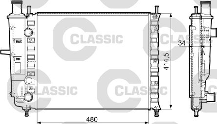 Valeo 232788 - Радиатор, охлаждане на двигателя vvparts.bg