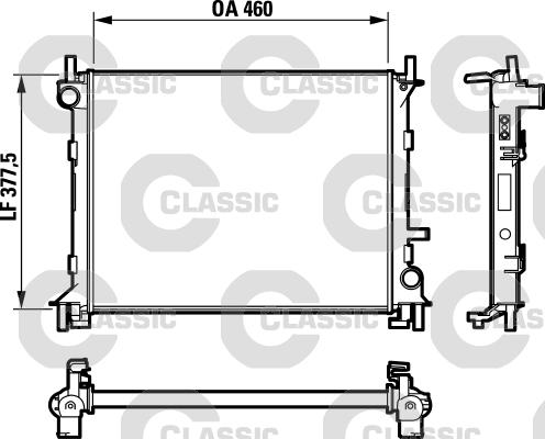 Valeo 232731 - Радиатор, охлаждане на двигателя vvparts.bg