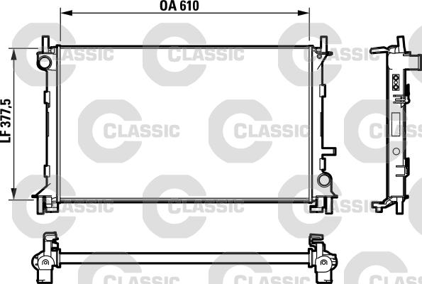 Valeo 232732 - Радиатор, охлаждане на двигателя vvparts.bg