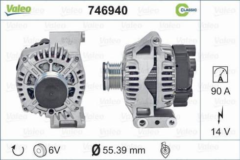 Valeo 746940 - Генератор vvparts.bg