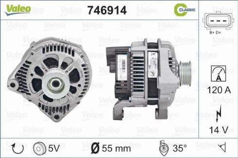 Valeo 746914 - Генератор vvparts.bg