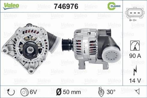 Valeo 746976 - Генератор vvparts.bg