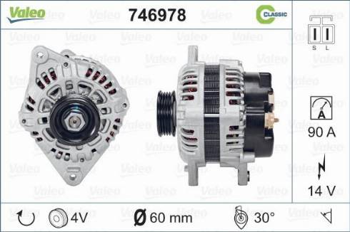 Valeo 746978 - Генератор vvparts.bg