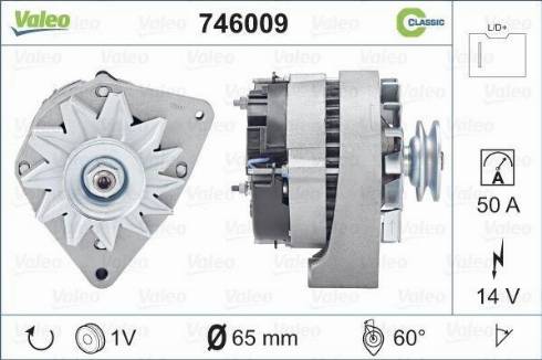 Valeo 746009 - Генератор vvparts.bg