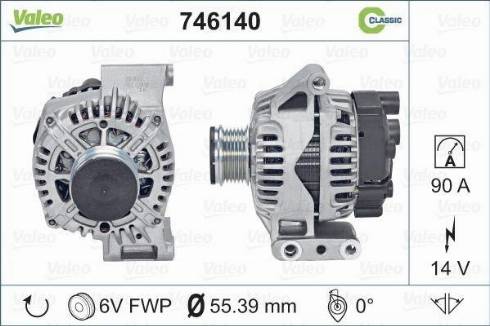 Valeo 746140 - Генератор vvparts.bg