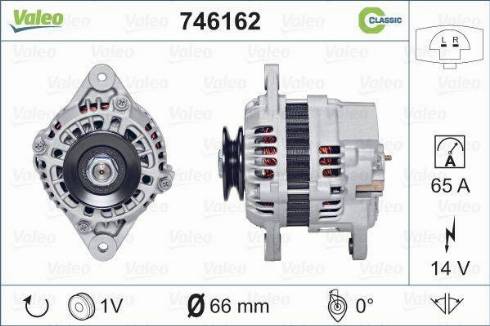 Valeo 746162 - Генератор vvparts.bg