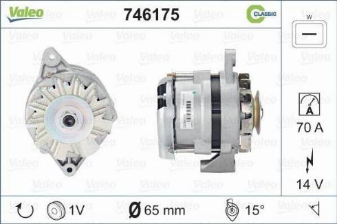 Valeo 746175 - Генератор vvparts.bg