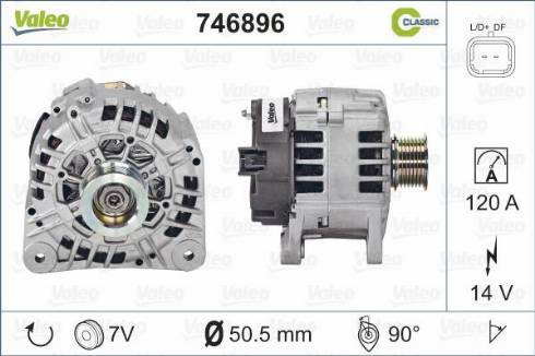 Valeo 746896 - Генератор vvparts.bg