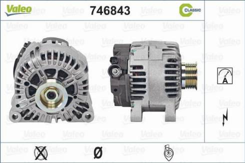 Valeo 746843 - Генератор vvparts.bg