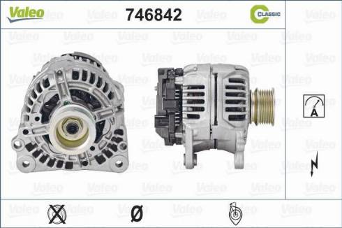 Valeo 746842 - Генератор vvparts.bg