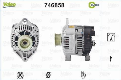 Valeo 746858 - Генератор vvparts.bg