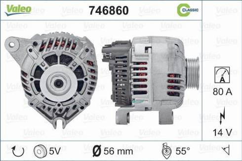 Valeo 746860 - Генератор vvparts.bg