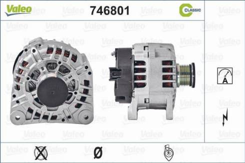 Valeo 746801 - Генератор vvparts.bg