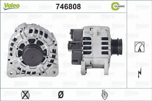 Valeo 746808 - Генератор vvparts.bg