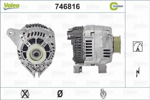 Valeo 746816 - Генератор vvparts.bg