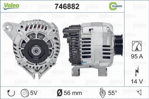 Valeo 746882 - Генератор vvparts.bg