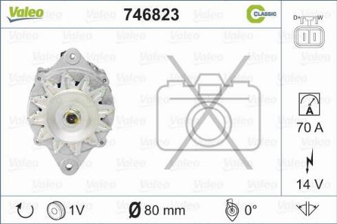 Valeo 746823 - Генератор vvparts.bg