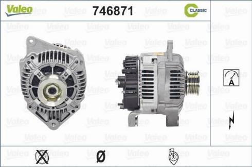 Valeo 746871 - Генератор vvparts.bg