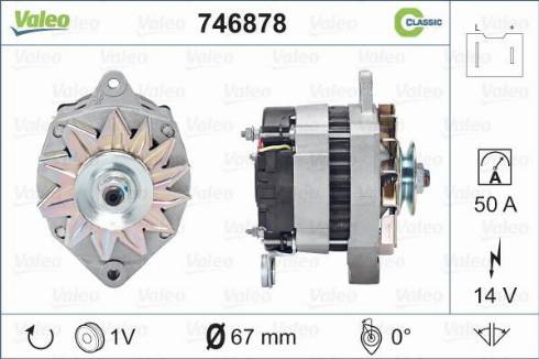 Valeo 746878 - Генератор vvparts.bg