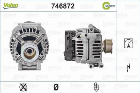 Valeo 746872 - Генератор vvparts.bg