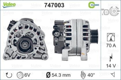 Valeo 747003 - Генератор vvparts.bg