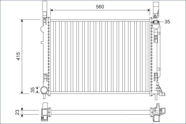 Valeo 701157 - Радиатор, охлаждане на двигателя vvparts.bg