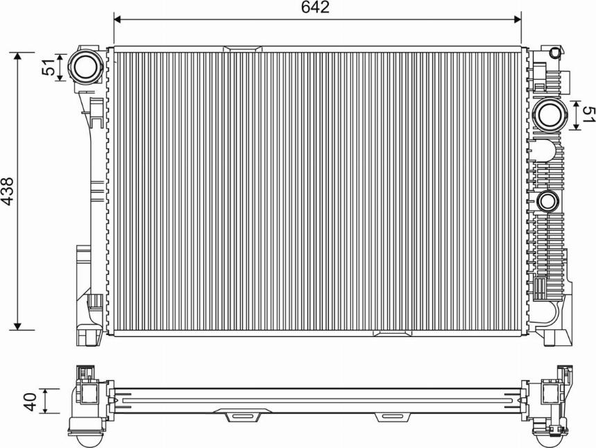 Valeo 701220 - Радиатор, охлаждане на двигателя vvparts.bg