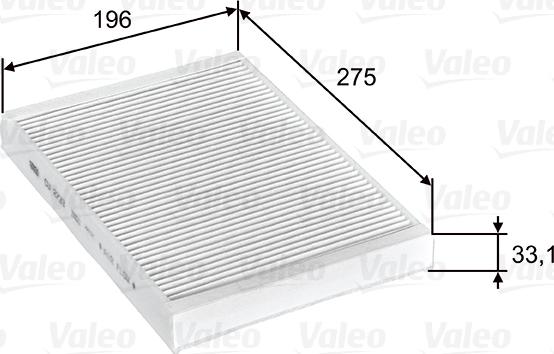 Valeo 715597 - Филтър купе (поленов филтър) vvparts.bg