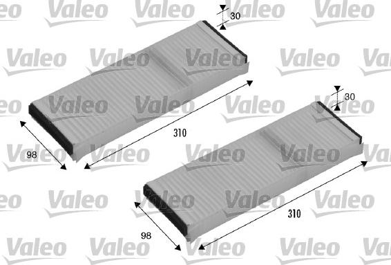 Valeo 715500 - Филтър купе (поленов филтър) vvparts.bg