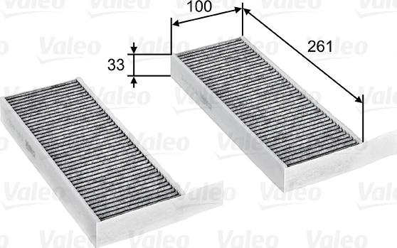 Valeo 715805 - Филтър купе (поленов филтър) vvparts.bg